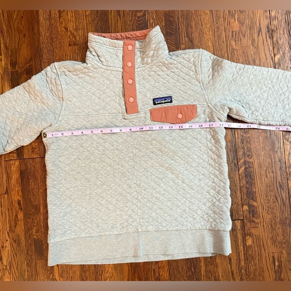 PATAGONIA W’s Organic Cotton Quilt Snap-T Pullover in Gray and Coral Size Small - Picture 4 of 7